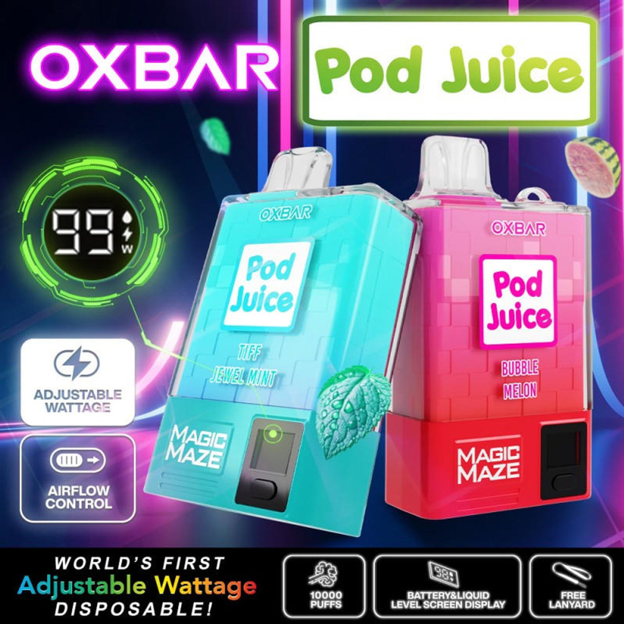 Oxbar 10k Puffs Rechargeable