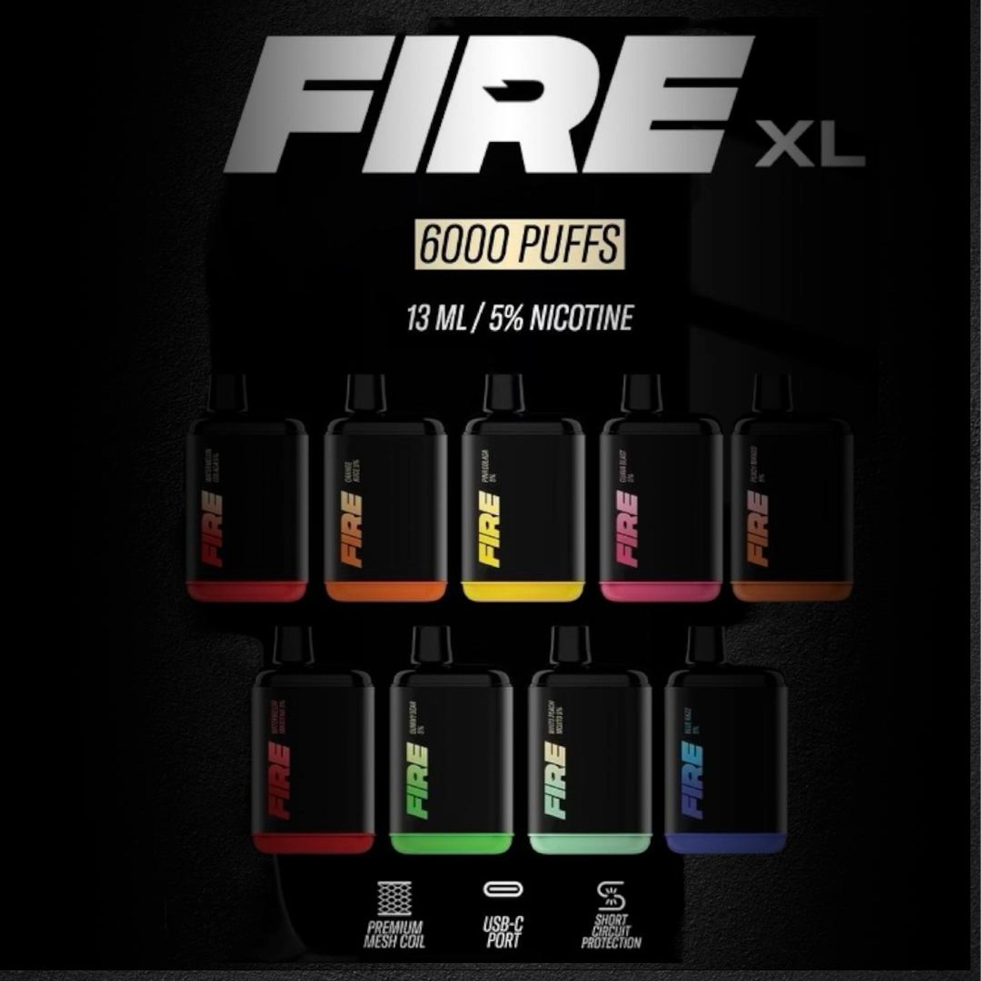 *NEW* Fire XL Rechargeable Disposable [6000]